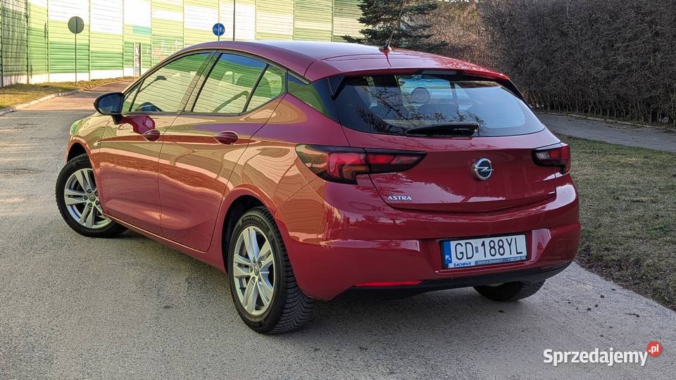Opel Astra V 12 czerwony światła LED StartStop Rok produkcji 2019 Gdańsk