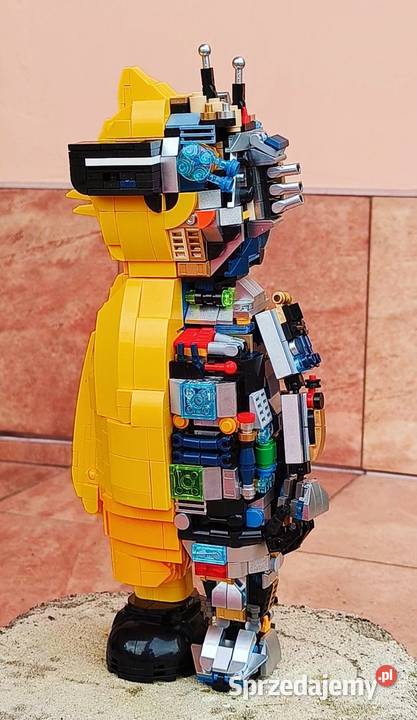 Kot Realne gadżet puzzle 3D świecą 2 klocki Klocki Dla Dziecka Zawory