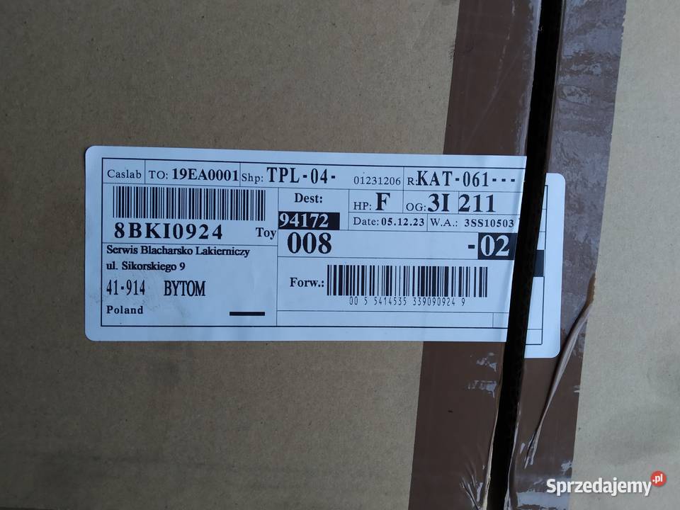 2sz Felgi aluminiowe Toyota Camry 18 XV70 8x18 śląskie Katowice sprzedam