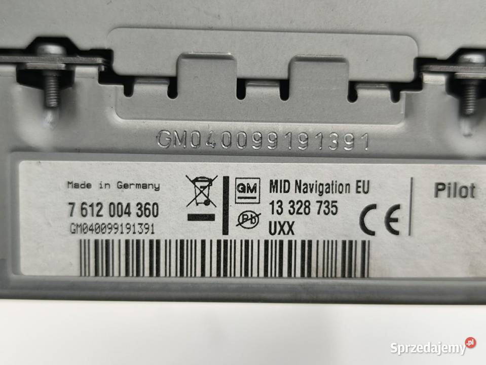 RADIOODTWARZACZ FABRYCZNY OPEL INSIGNIA A 20CDTI