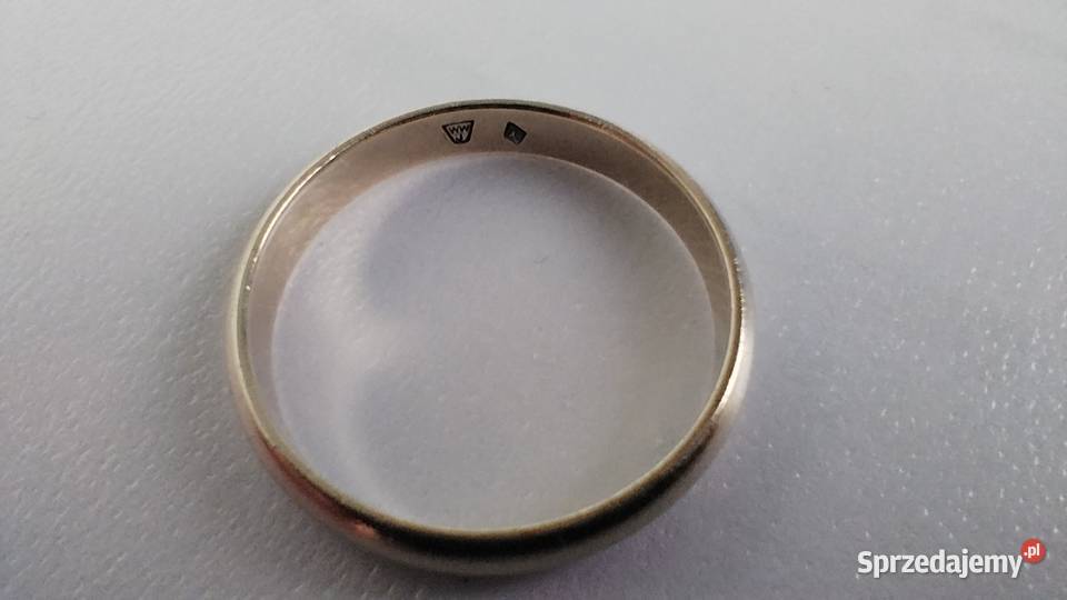 WWj Warmet złota damska obrączka PRL złoto Kraków