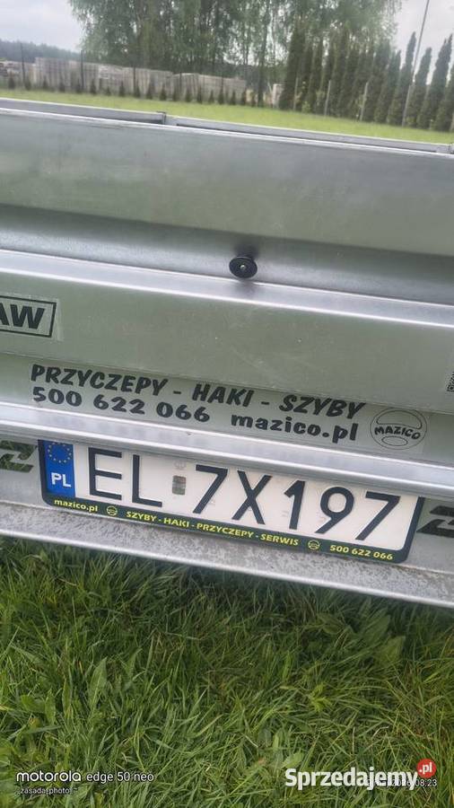 Przyczepka samochodowa Zasław 205 Burtowe i plandeki Łódź