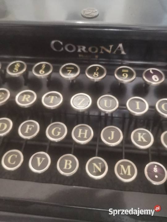 Piękna zabytkowa maszyna do pisania Corona Gdańsk
