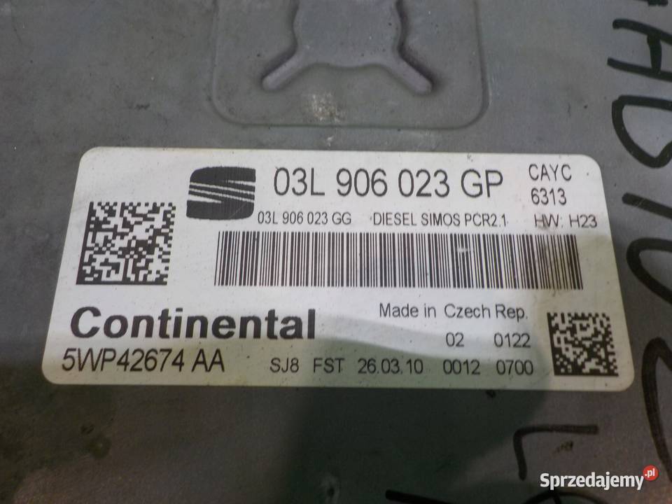 SEAT LEON II LIFT 16 TDI 09r HB 5D sterownik mazowieckie Suków