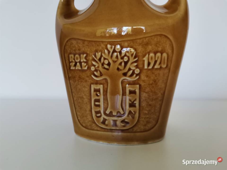 Stara butelka Kremogen Pudliszki 1920 porcelit Katowice