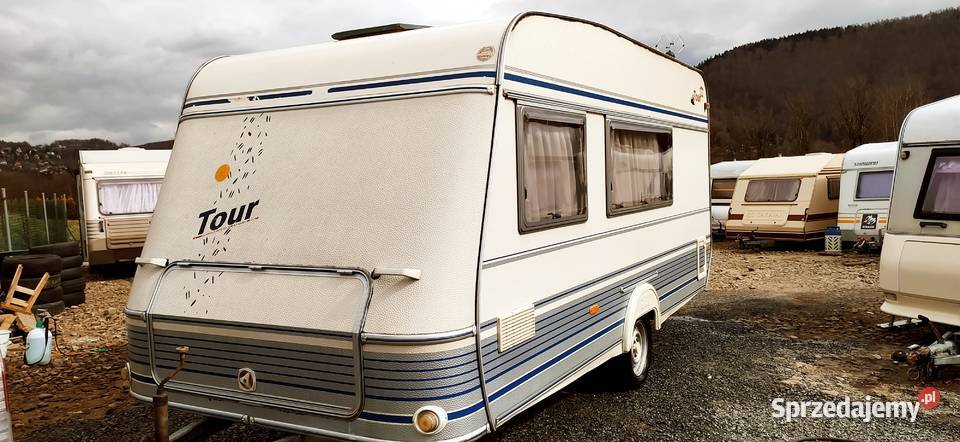 przyczepa kempingowa campingowa kemping OKAZJA śląskie Międzybrodzie Bialskie