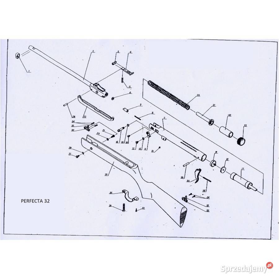 Wiatrówka Perfecta mod 32 45 mm Trzcianka