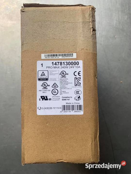 ZASILACZ IMPULSOWY PRO 100240V AC24V DC 240W 10A mazowieckie Warszawa