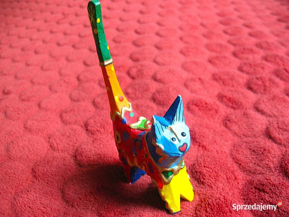 KOT Na pierścionki Drewno Stara rzeźba 115 x 55 Siedlce sprzedam