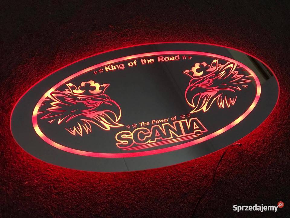 SCANIA LED mirror 60x30 24v multicolor 3m cable Kobierno