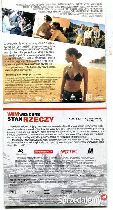 Stan rzeczy I Twoją Matkę Też 2 Filmy DVD DVD zachodniopomorskie Szczecin