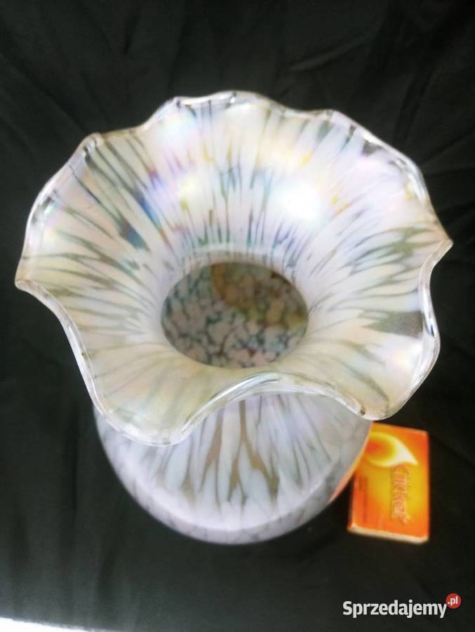 Loetz Wazon Iryzujące Secesja Loetz Porcelana i szkło lubuskie Nowa Sól