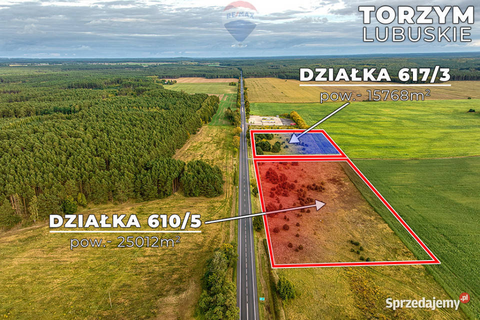 Na sprzedaż 2 działki z potencjałem Torzym