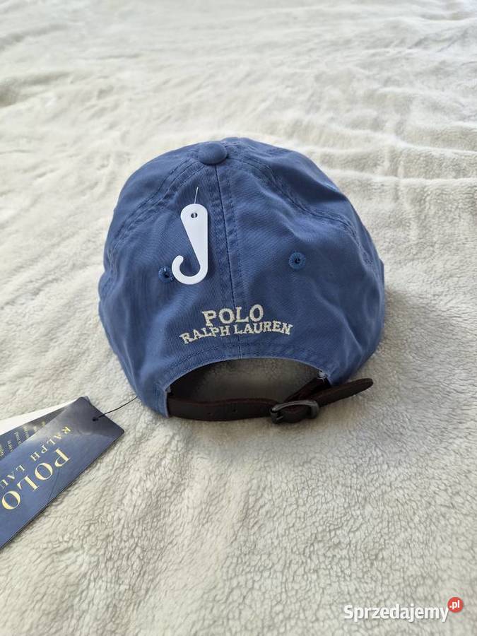 Nowa niebieska czapka z daszkiem Ralph Lauren z Bibice