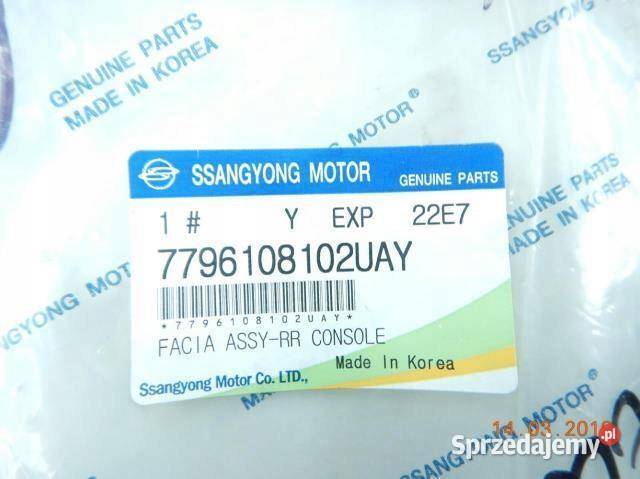 KRATKI NAWIEWU TYŁ SSANGYONG REXTON lubelskie