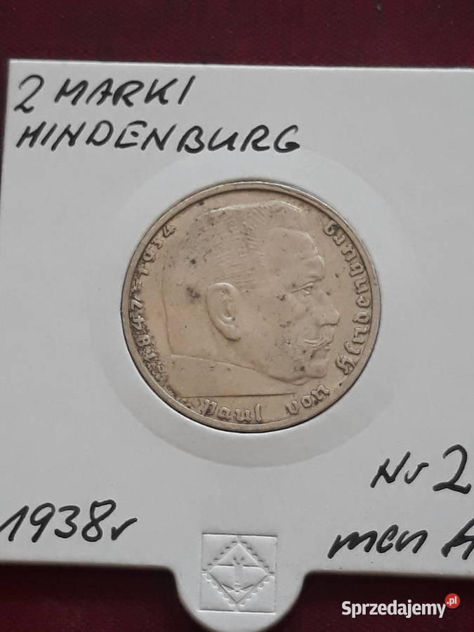 2 Marki Paul von Hindenburg 1938 r men A 2 wielkopolskie