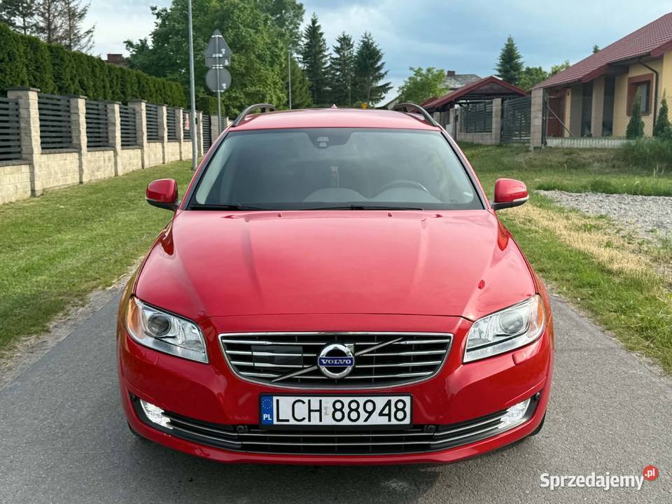 Volvo V70 Lift 20D 185 2014r Super Stan Aktualne czerwony Chełm sprzedam