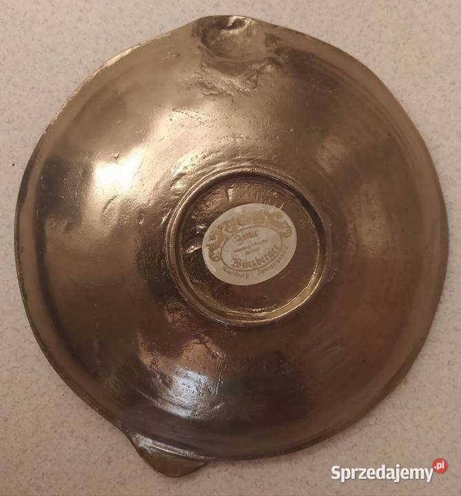 Patera z masywnego mosiądzu Gdańsk