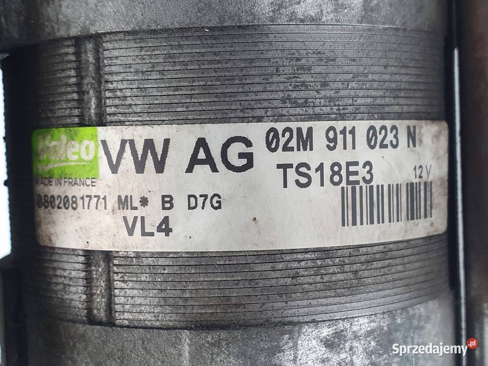 ROZRUSZNIK VW Golf V 20 TDI BKD Valeo 02M911023M sprzedam