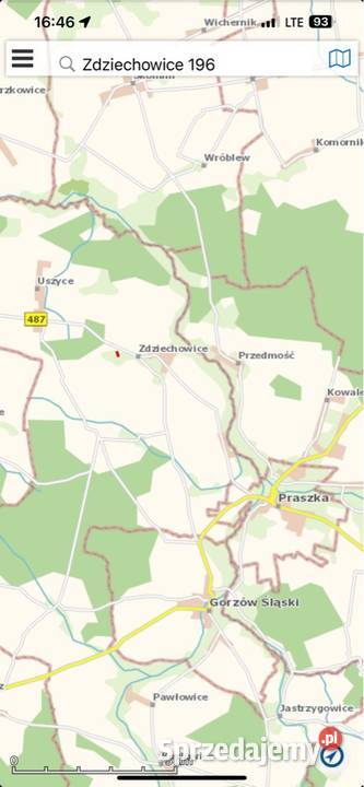 Działka budowlana asfalcie własny drzewostan kanalizacja Zdziechowice sprzedam