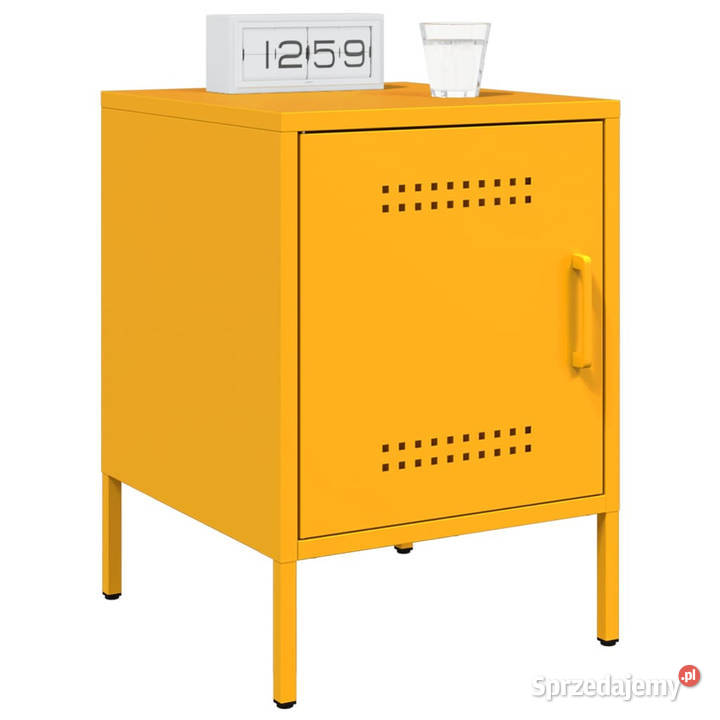 Szafka nocna musztardowa 36x39x505 stal WM842916
