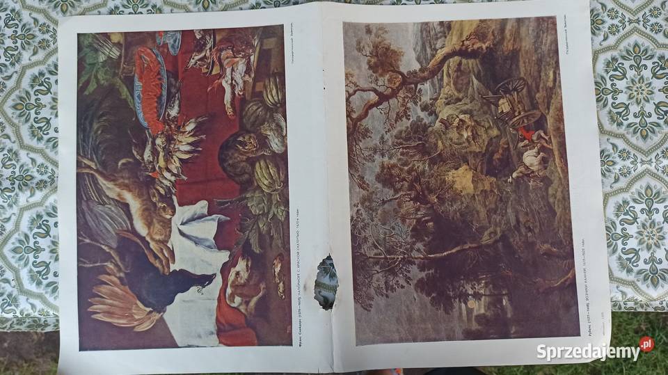 Stara książka z reprodukcjami obrazów portretów sprzedam