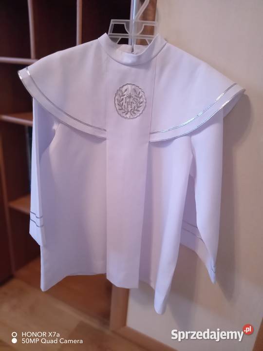 Alba komunijna chłopięca krótka z oblamówką świętokrzyskie Kielce