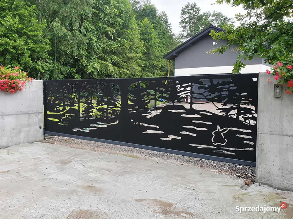 Ogrodzenie panelowe zwierzęta wilkibramy