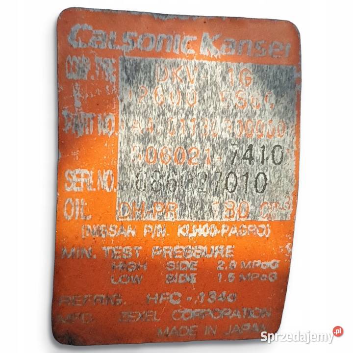 SPRĘŻARKA KLIMATYZACJI Nissan XTrail T30 22 DCI lubelskie Chełm