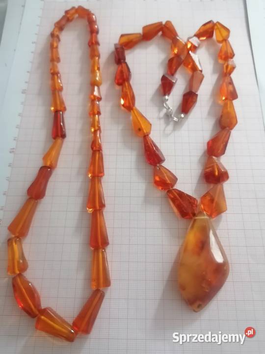Naszyjnik Bursztyn Vintage