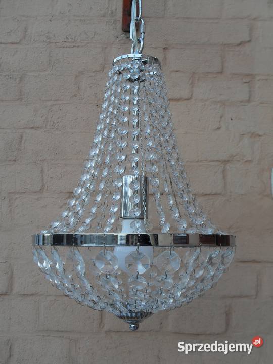 Żyrandol Kryształowy Szwecja lata 70 te Vintage śląskie Katowice