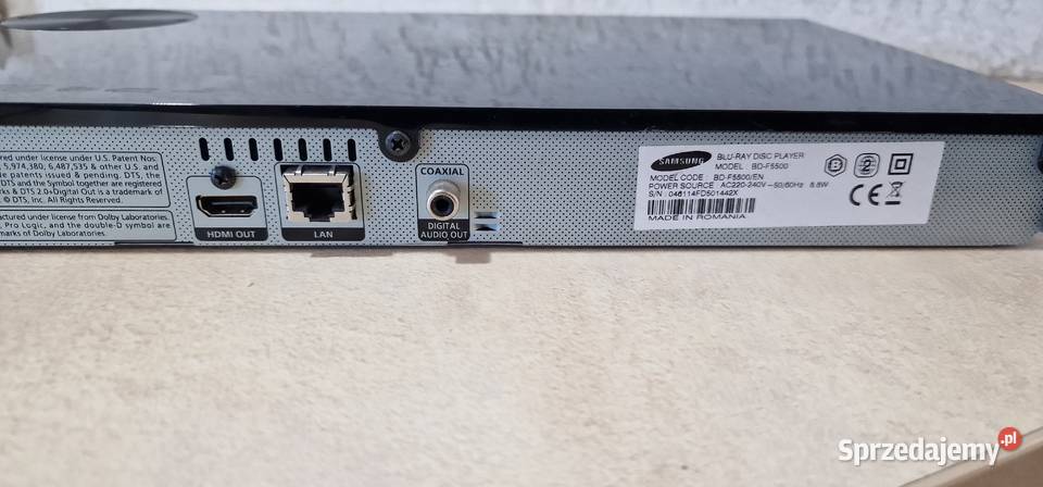 Odtwarzacz Bluray Samsung BDF5500 Samsung Międzychód sprzedam