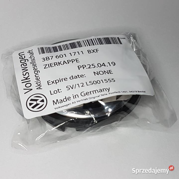 dekielek VW 65mm ASO dekle kapsle 1 oryginalny Bełchatów sprzedam