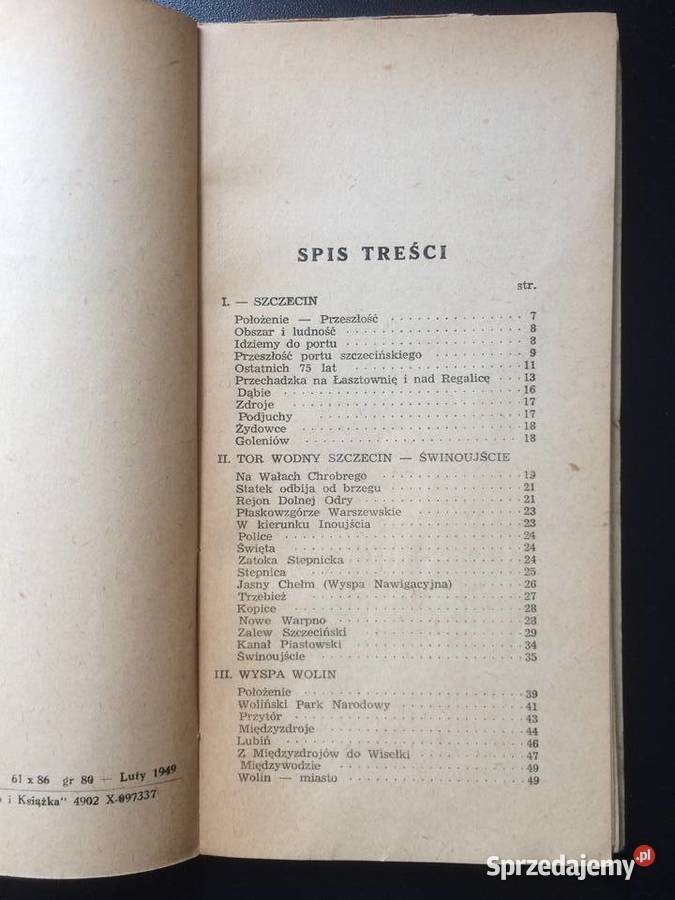 352 Ze Szczecina Świnoujście Do Miedzyzdrojów 2 Antykwariat Szczecin