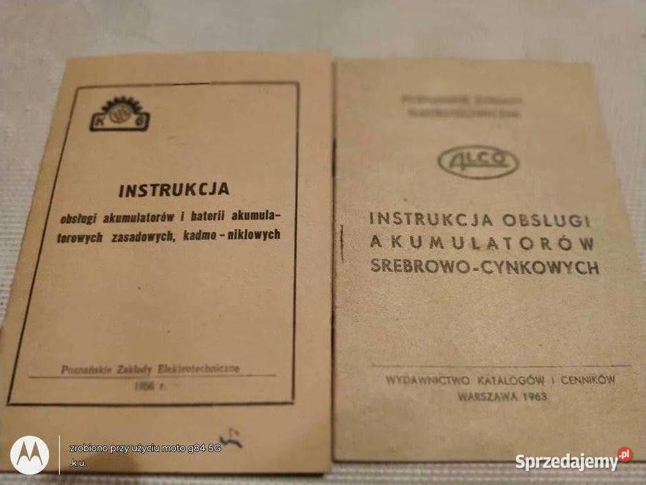 Instrukcja obsługi akumulatorów 195663 Serock