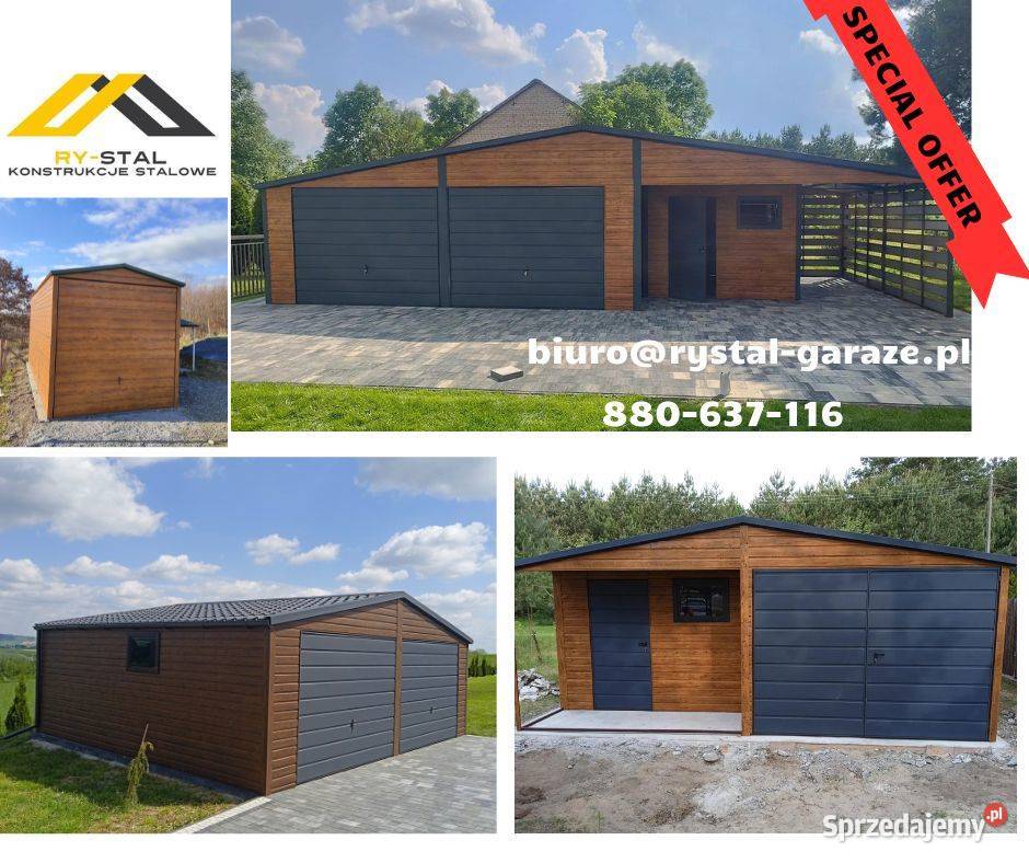 Garaż Blaszany 3x5 4x5 5x5 5x6 6x6 z Zator