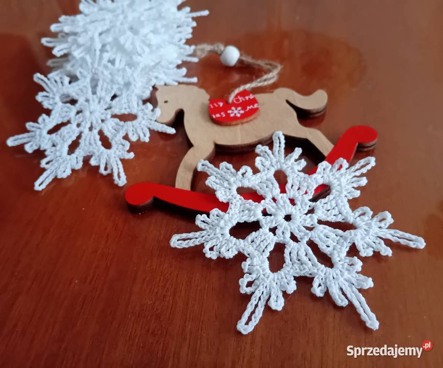 szydełkowe gwiazdki Boże Narodzenie Oleśnica