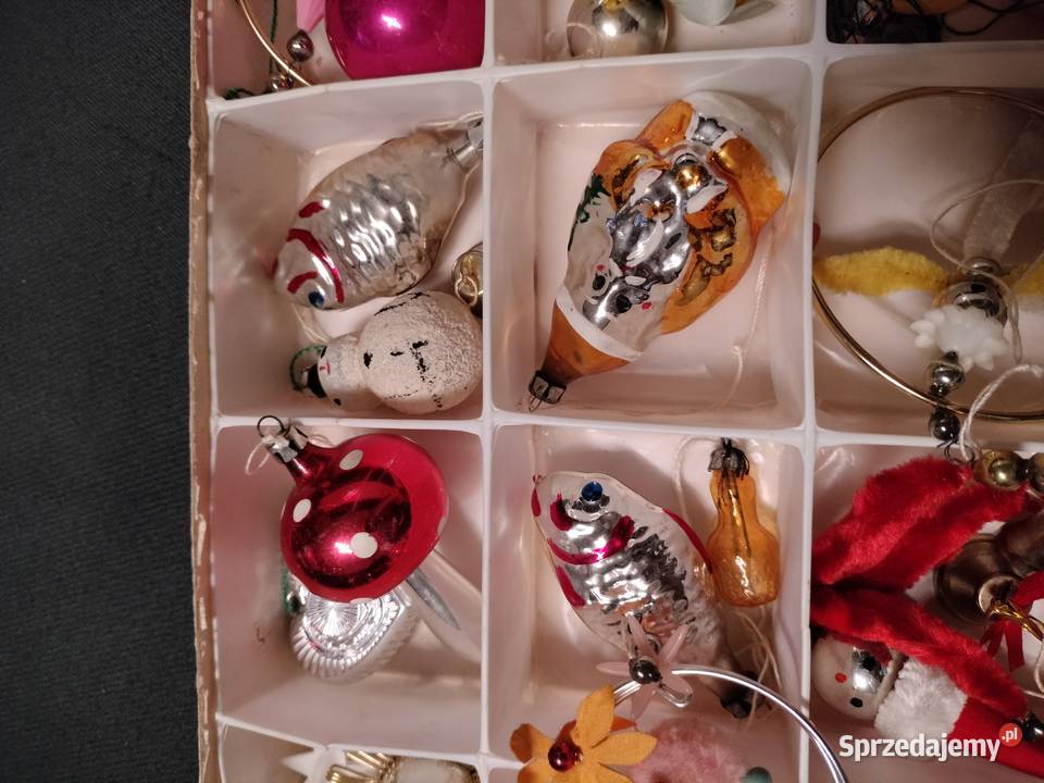 Ozdoby choinkowe z PRL 1 Porcelana i szkło zachodniopomorskie