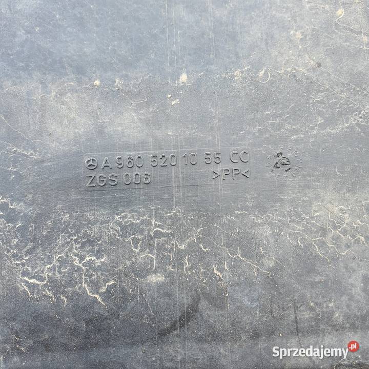 ACTROS MP4 OSŁONA POD SILNIK PŁYTA A9605201055 Bieleń