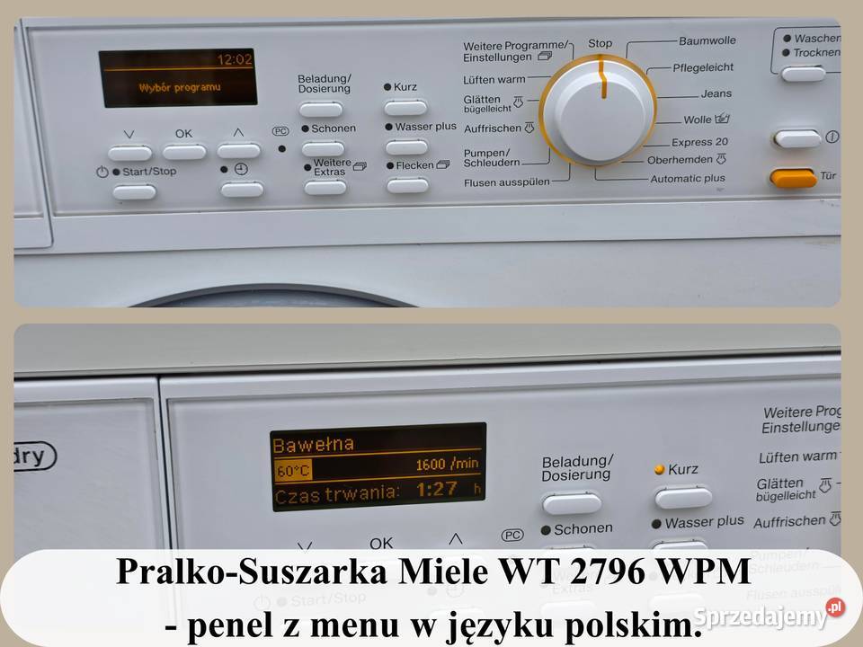 PralkoSuszarka Miele WT 2796 WPM 63 1600 obrmin opolskie Opole