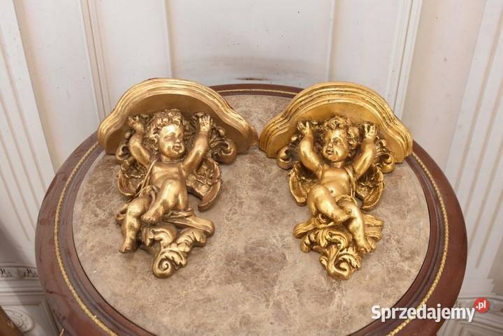 Komplet Aniołów Na Ścianę Półka Stabilna