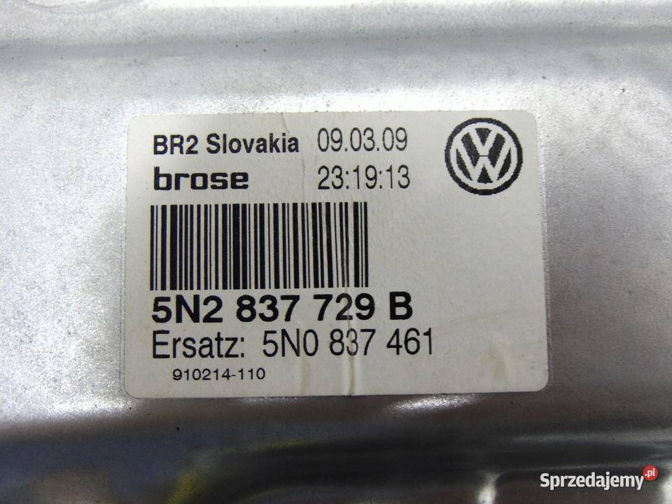 MECHANIZM SZYBY LEWY PRZÓD VW TIGUAN I