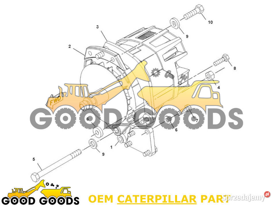 CAT ALTERNATOR 12V 160A 2684110 2684110 1847171 mazowieckie Władysławów sprzedam