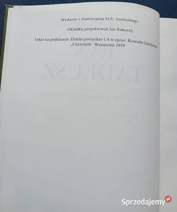 Adam Mickiewicz Pan Tadeusz KiW 1984 r Koźminek