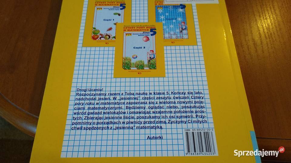 Zeszyt ćwiczeń Cztery pory roku w matematyce