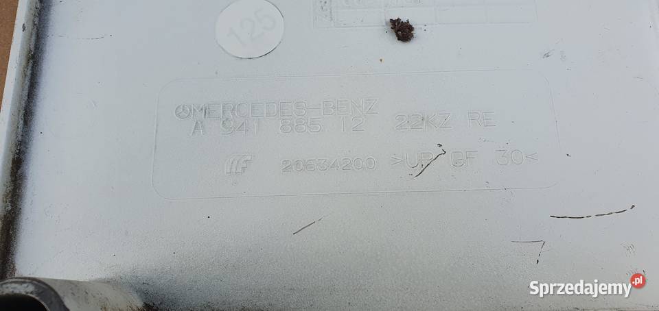 MERCEDES ACTROS MASKOWNICA ZDERZAKA A9418800525 Bieleń