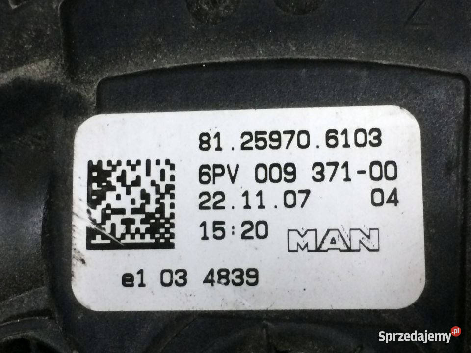PEDAŁ GAZU MAN TGX TGS TGL TGM 81259706103 ciężarowe lubuskie sprzedam