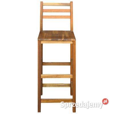 vidaXL Stołki barowe 2 lite drewno