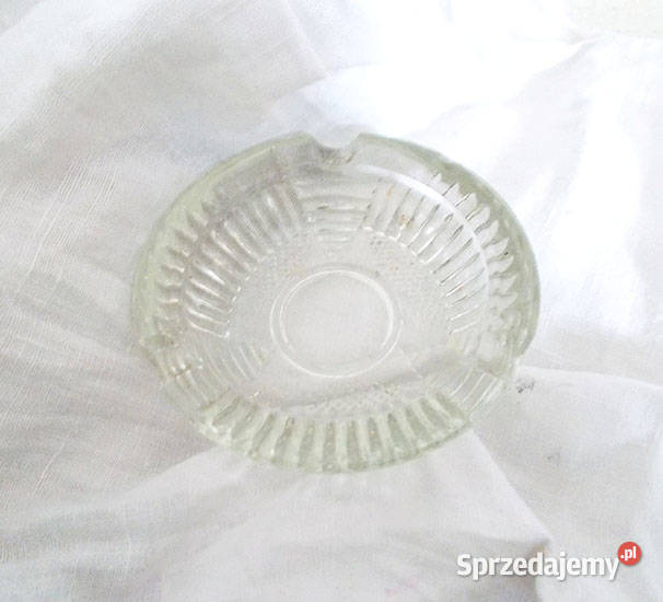 prl popielnica ze szkła szklana popielniczka prl zachodniopomorskie Szczecin sprzedam