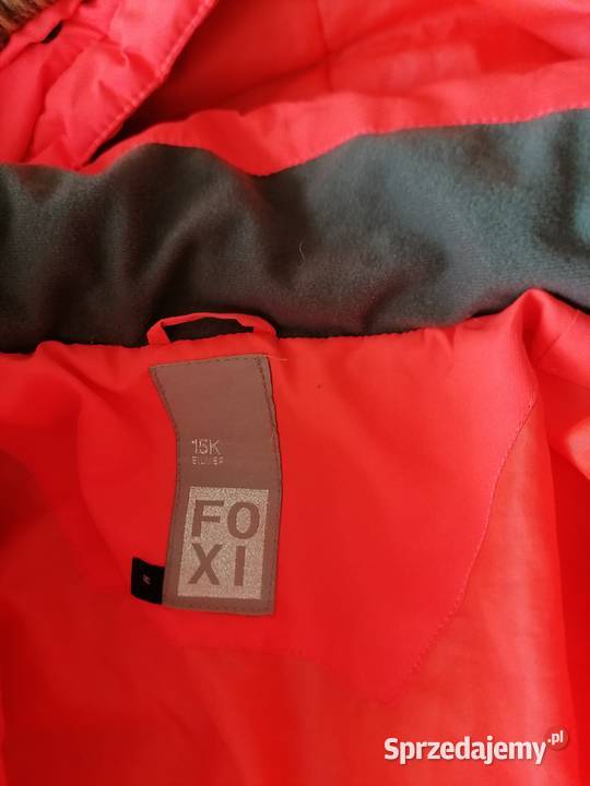 Kurtka narciarska FOXI 15k silverRozmiar S Kaptur Łódź